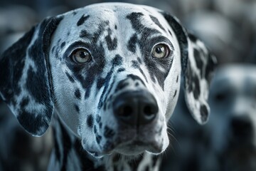 Shelter's futuristic holographic adoption scene with hopeful dog. Lonely kennel. Disappointment as no adopters attend shelter's birthday event for senior dog. Virtual adoption. Shelter hopes.