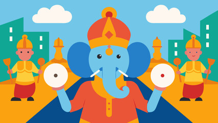 Naklejka premium people on the beach