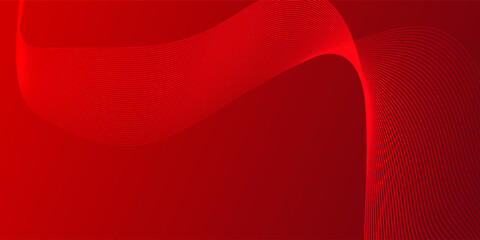 Minimal red gradient background with elegant wave pattern.