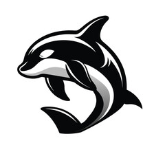 Bold black and white vector illustration with red green and blue accents