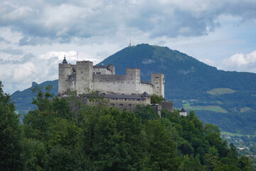 View of the Hohensalzburg Fortress.