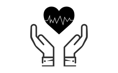 Two hand protecting heart image, png protecting hands of a heart