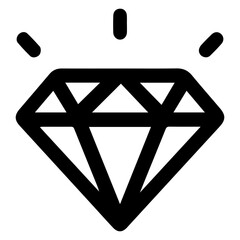 Black vector diamond icon
