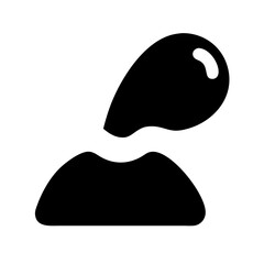 Island icon vector illustration