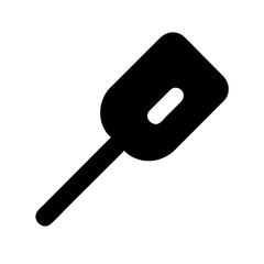 Silicone spatula with batter icon vector illustration