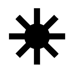 Obraz premium Snowflake icon vector illustration