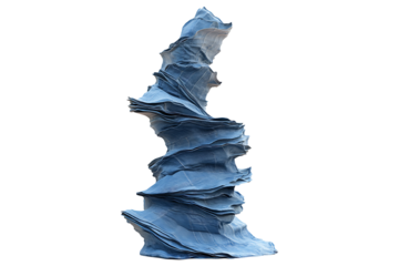 The Towering Denim Cascade high quality realistic image