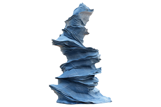 The Towering Denim Cascade high quality realistic image