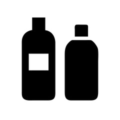 Sunscreen bottles icon vector illustration