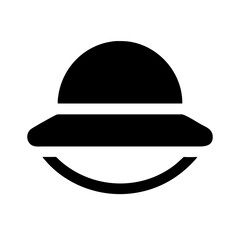 Sun hat icon vector illustration