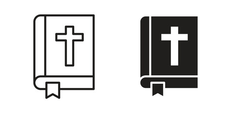 Obraz premium Bible icons design vector graphic recourse