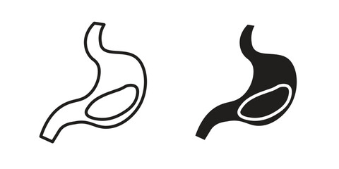 Stomach with Liquids icons design vector graphic recourse