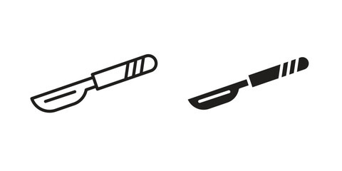 Scalpel icons design vector graphic recourse