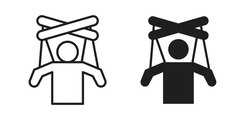 Puppet icons design vector graphic recourse