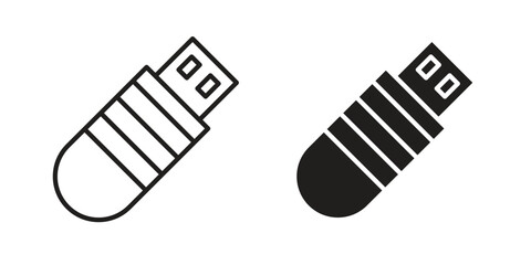 Pendrive icons design vector graphic recourse