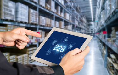 Business person navigates B2B landscape, harness technology to enhance business-to-business...