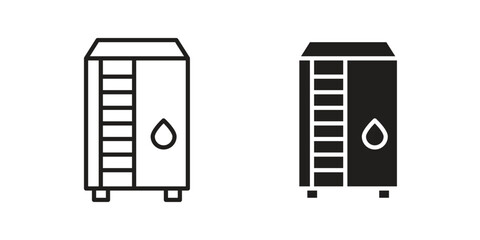 Infrared heat cabin icons design vector graphic recourse