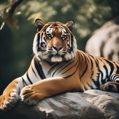 Obraz premium tiger at peace