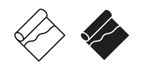 Aluminum foil icons design vector graphic recourse