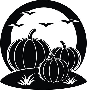 recommend clip art: Pumpkin, Autumn, Fall, Harvest, Halloween, Thanksgiving, Icon, Scene, Nature, vector, silhouette