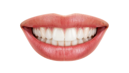 woman mouth with red lips isolated on transparent background png