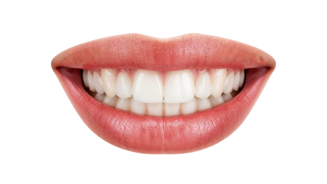 woman mouth with red lips isolated on transparent background png - Powered by Adobe
