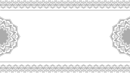 Islamic ramadan kareem eid mubarak arabic arabesque shape invitation card