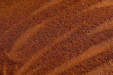 brown ground coffee , ground coffee bean background for making a high-quality and aromatic coffee...