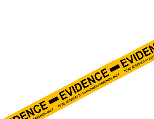 Evidence Tape Overlay with Transparent Background