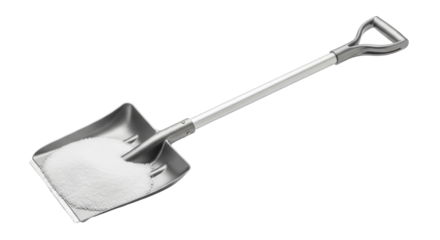 Isolated Shovel With Salt