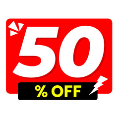 50% off png special sale banner design,
