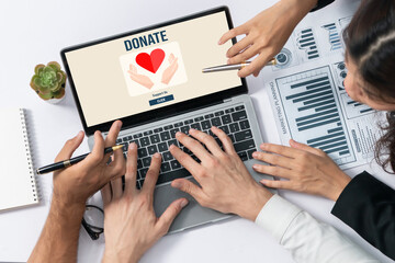 Online donation platform offer brisk money sending system for people to transfer on the internet