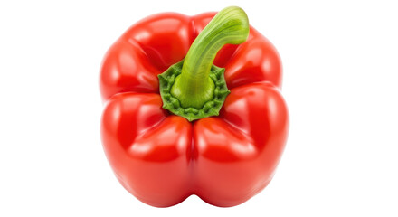 Isolated Red Bell Pepper, Fresh Vegetable