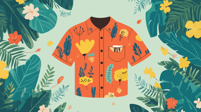 Father's Day card with male shirt