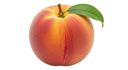 Isolated Ripe Peach