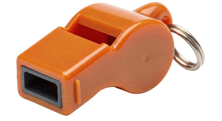 Isolated Orange Whistle