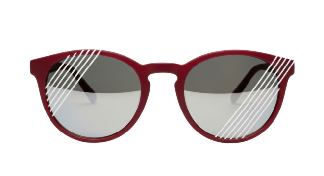 Isolated Red Fashion Sunglasses