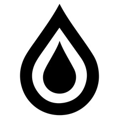 Petroleum products. Simple vector icon of drop of oil or petroleum