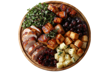 Top View of Maple Grove Mingle Food platter high quality realistic image