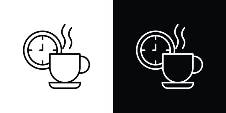Break icons. Minimal vector icons pack for web