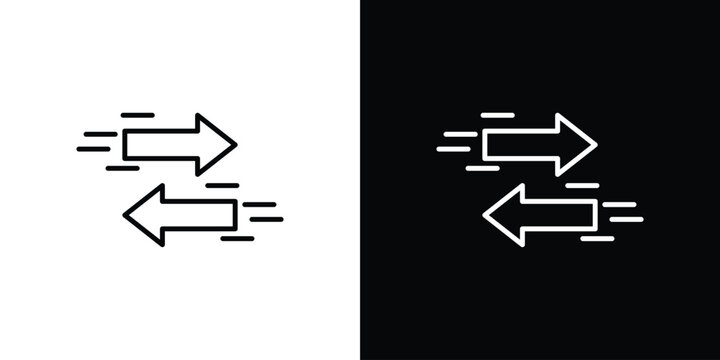 Transfer icons. Minimal vector icons pack for web