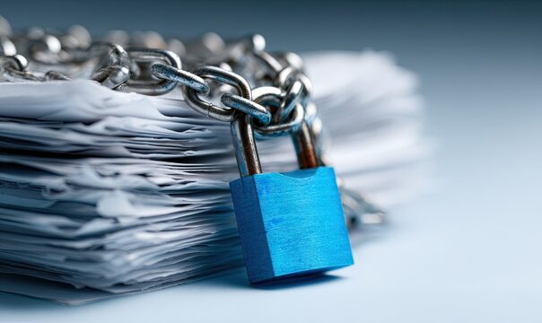 Documents chained and locked