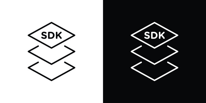 SDK icons. Minimal vector icons pack for web