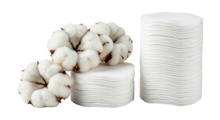 Isolated Cotton Pads Stacks