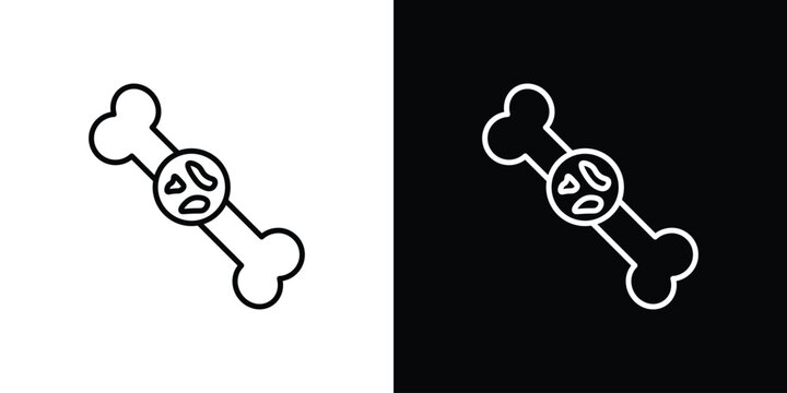Multiple myeloma icons. Minimal vector icons pack for web