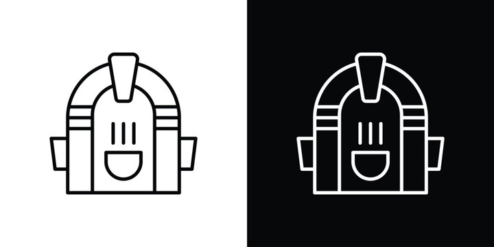 Jukebox icons. Minimal vector icons pack for web