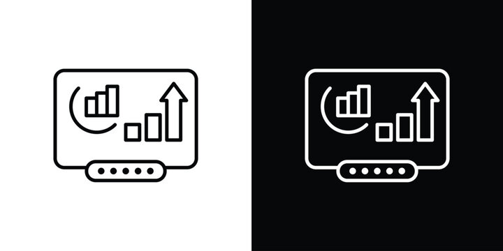 Equity derivatives icons. Minimal vector icons pack for web