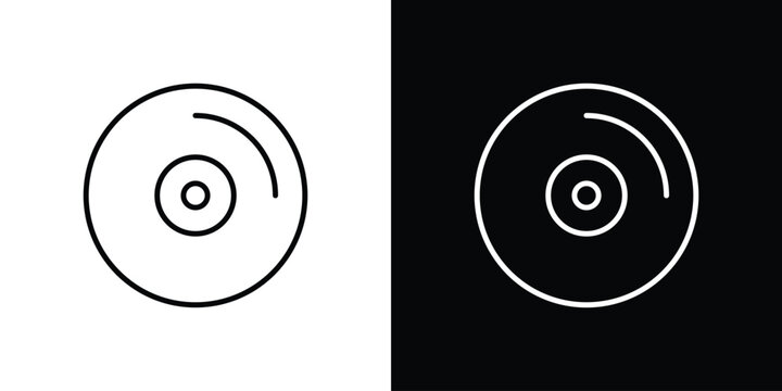 DVD icons. Minimal vector icons pack for web