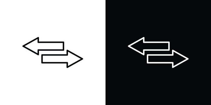 Double arrow icons. Minimal vector icons pack for web