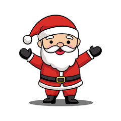 Cute Santa Claus Cartoon Character – Christmas Holiday Illustration